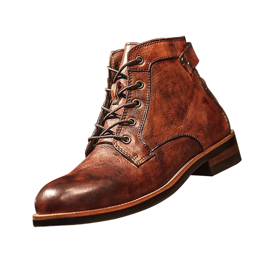 Mark | Classic retro leather boots for men | Last day 80% off!