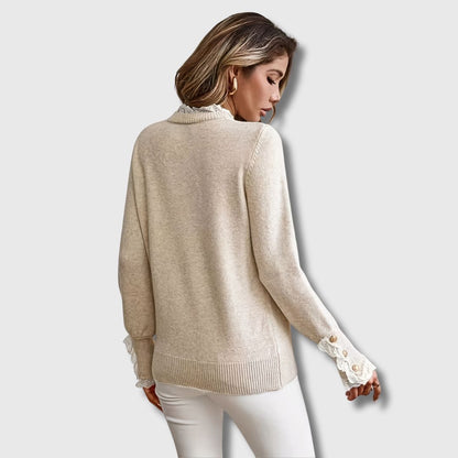 Sofie – Sweater with Lace Details | Last Day 80% Off!