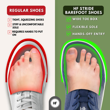 HF Stride – Hands-Off & Ergonomic Barefoot Shoes (Unisex) (Buy 1 pair, get 1 pair free)