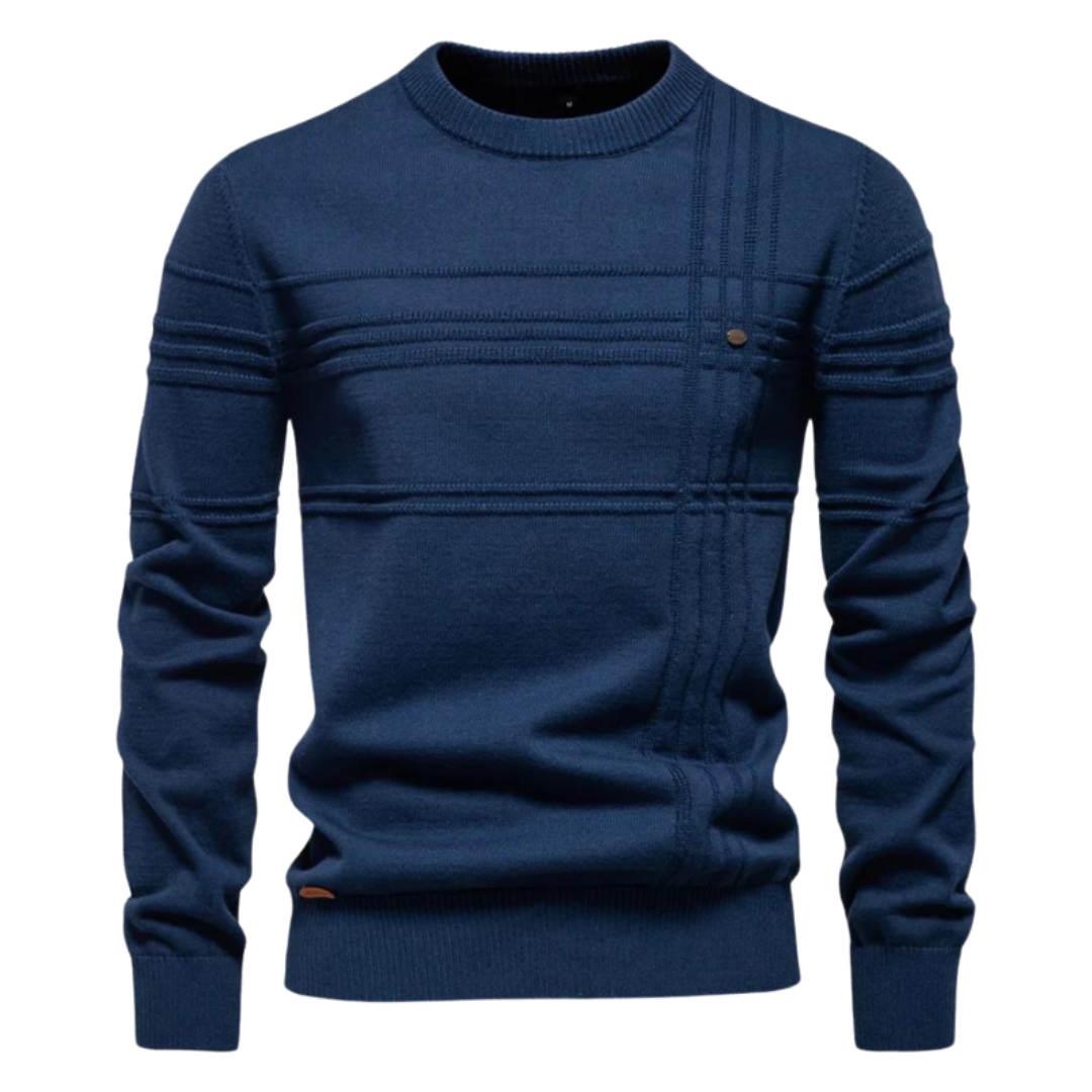 Wilson | Stylish Men's Pullover with Check Design | Last Day 80% Off!