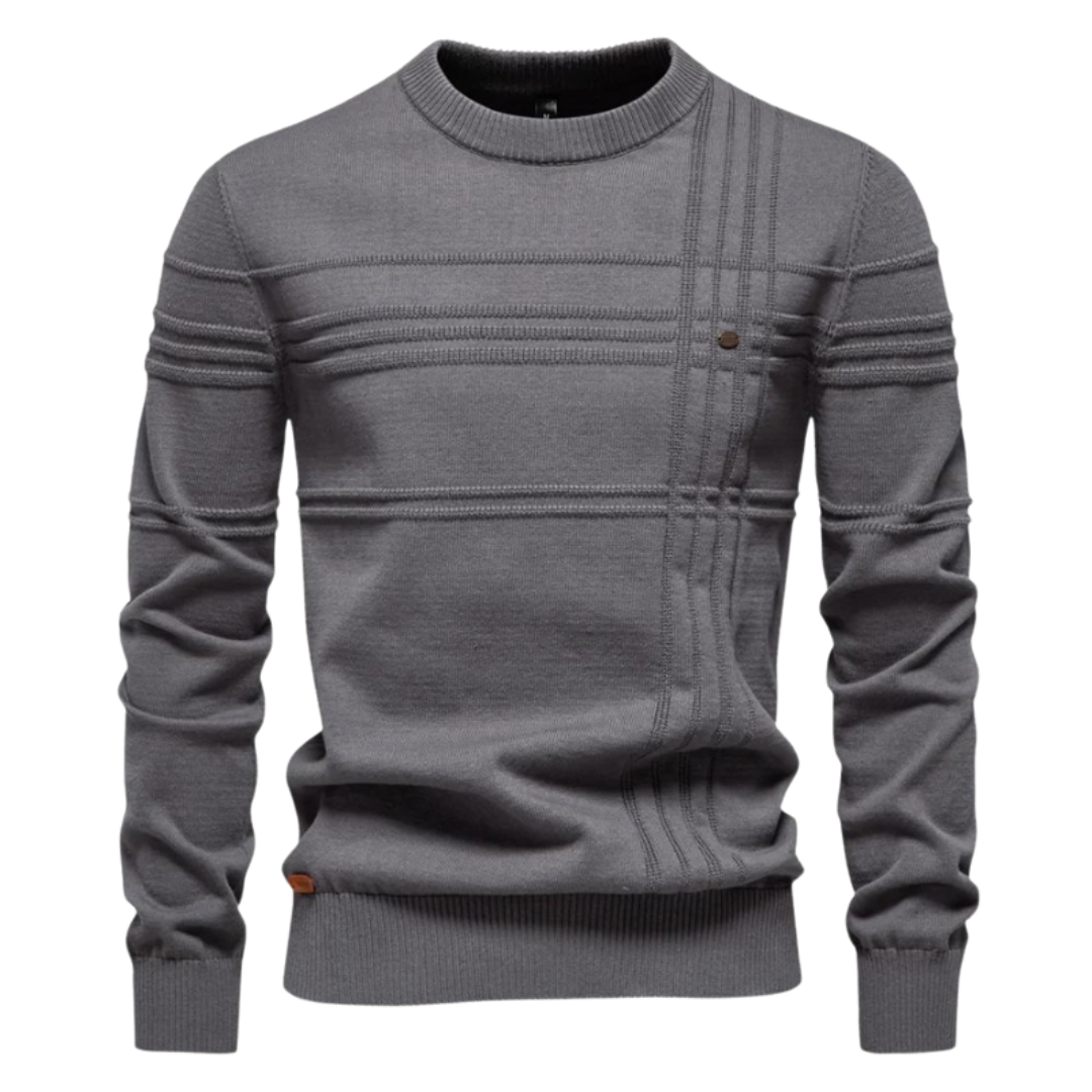 Wilson | Stylish Men's Pullover with Check Design | Last Day 80% Off!