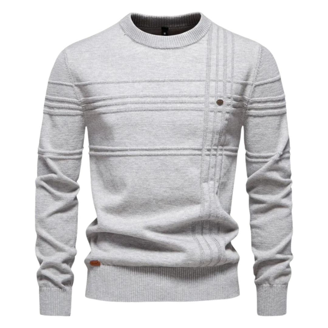 Wilson | Stylish Men's Pullover with Check Design | Last Day 80% Off!