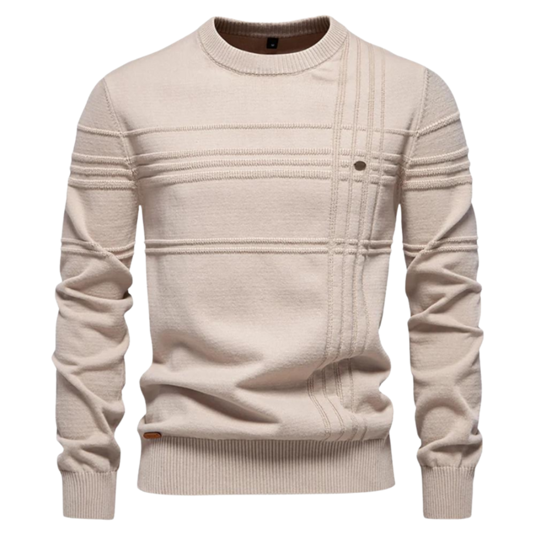 Wilson | Stylish Men's Pullover with Check Design | Last Day 80% Off!