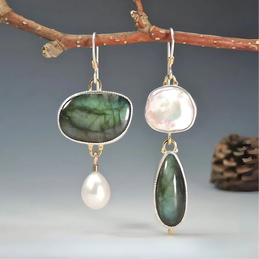 Sienna Pearl Labradorite Dangles | Last Day 80% Off!