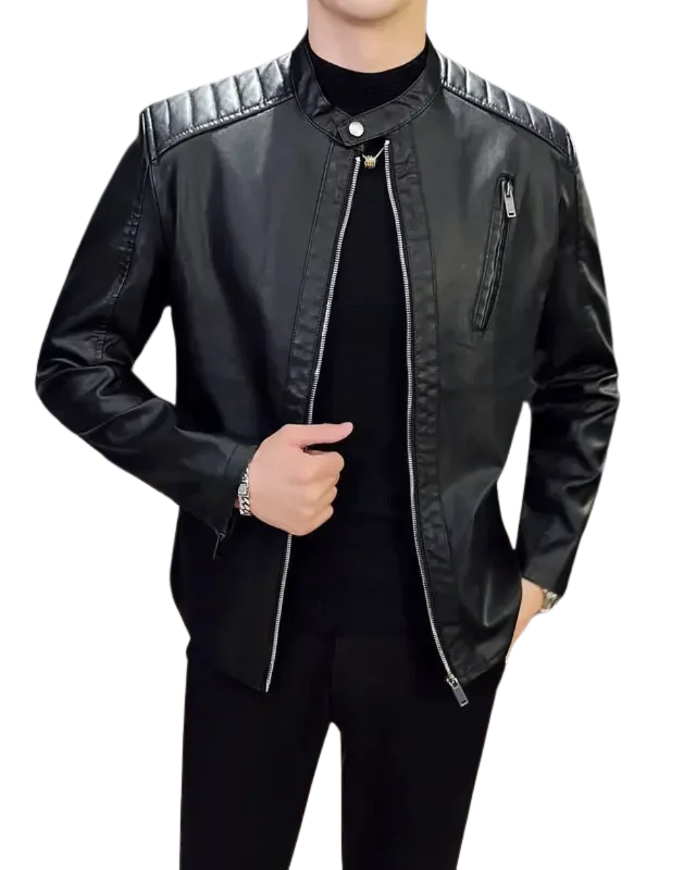 Elegant Leather Jacket | Last Day 80% Off!