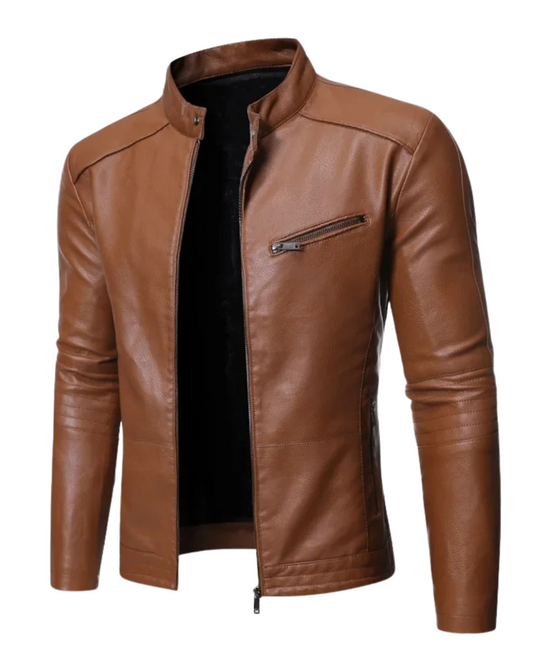 Elegant Leather Jacket | Last Day 80% Off!