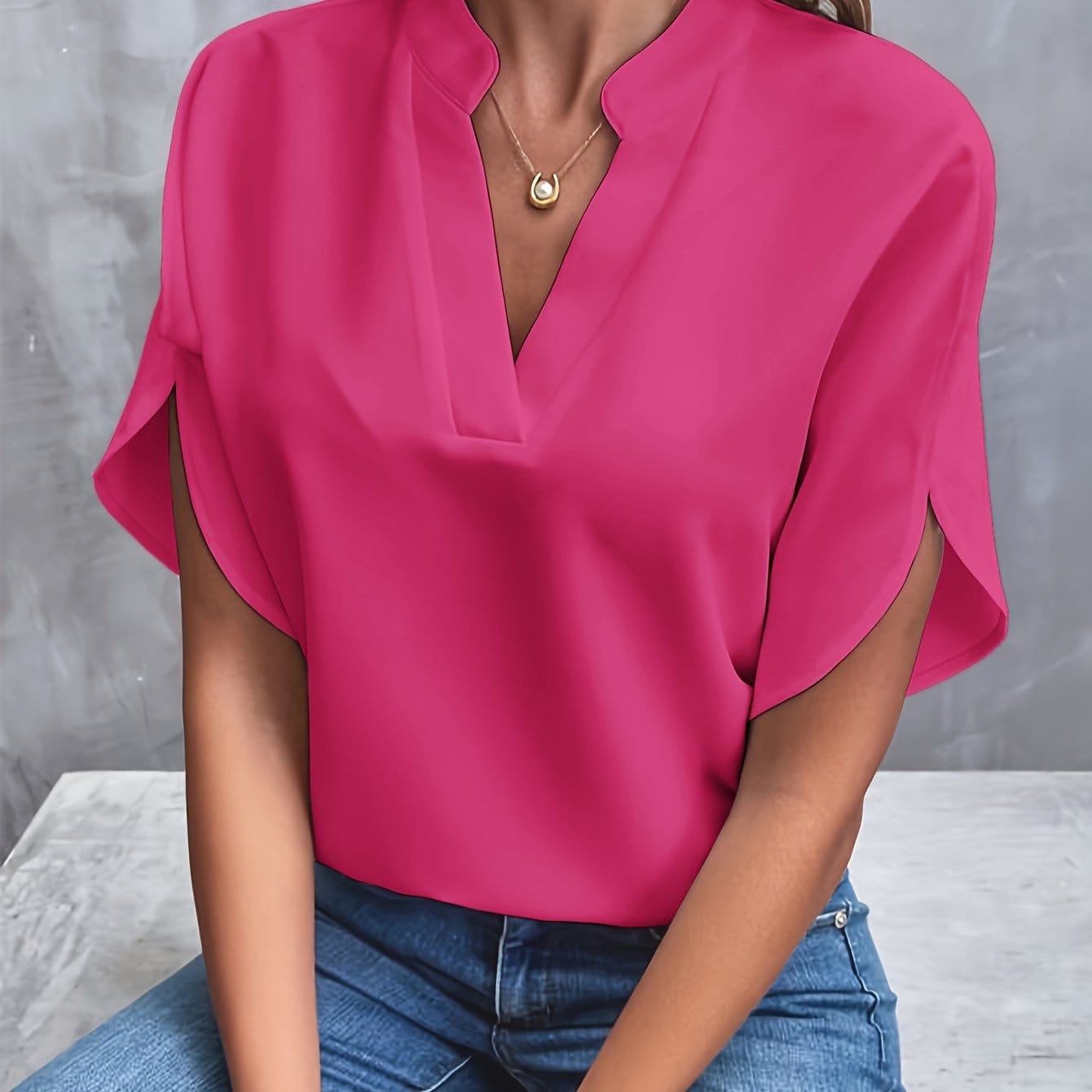 Julita | Elegant Blouse With Draping | Last day 80% off!