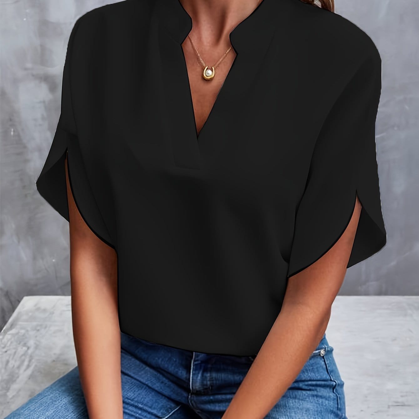 Julita | Elegant Blouse With Draping | Last day 80% off!