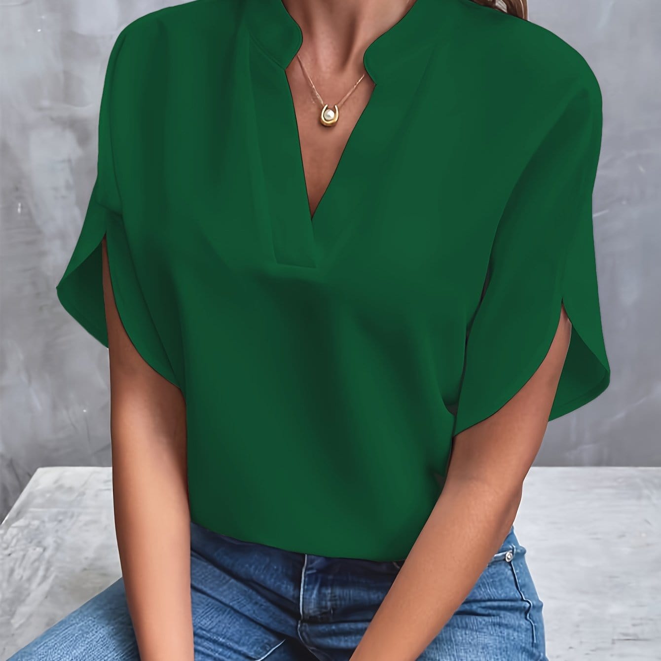 Julita | Elegant Blouse With Draping | Last day 80% off!