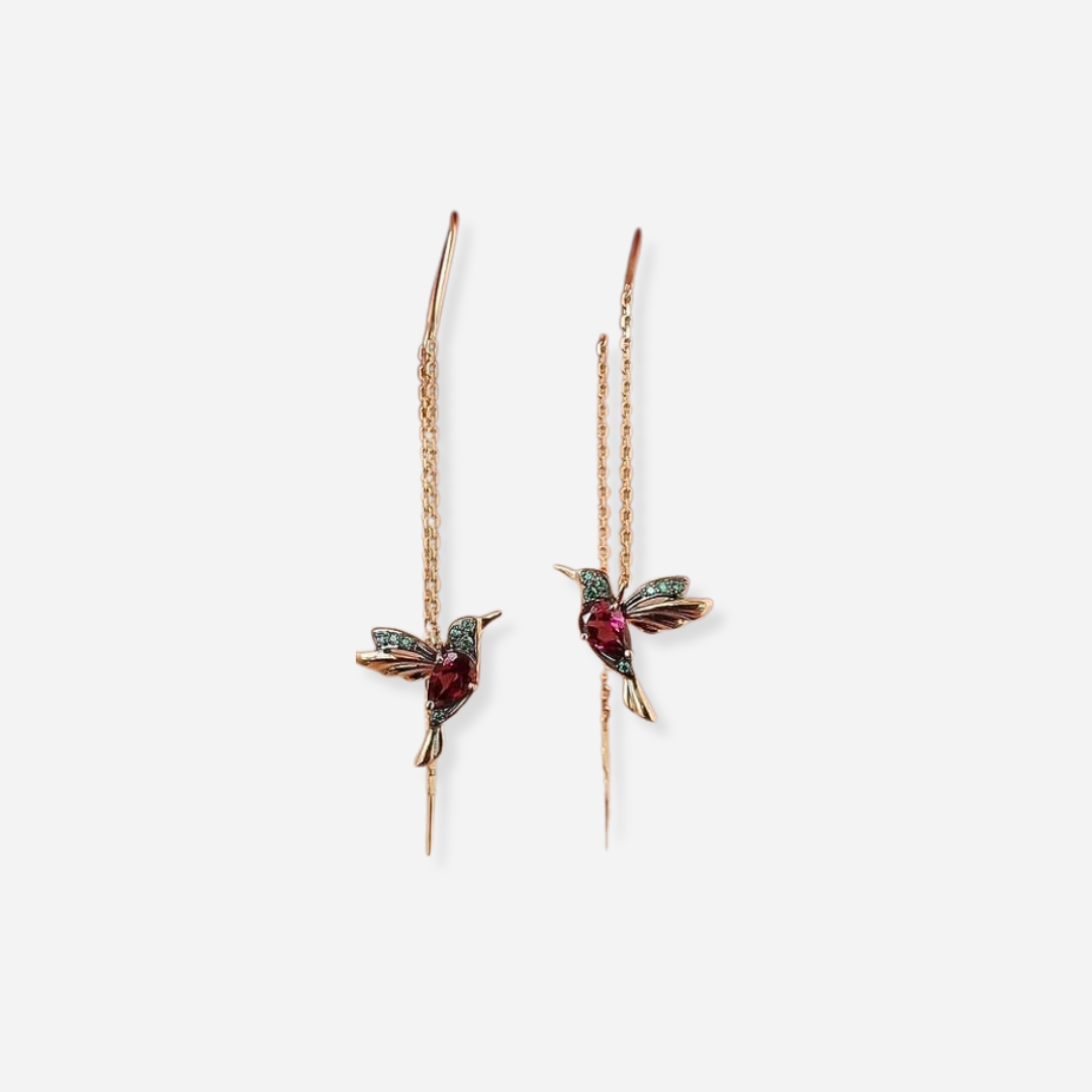 Hummingbird design earrings | Last day 80% off!