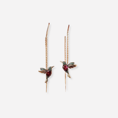 Hummingbird Design Earrings | Last Day 80% Off!