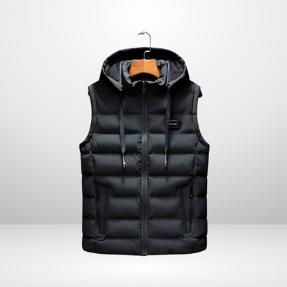 Padded Vest with Hood | Last day 80% off!