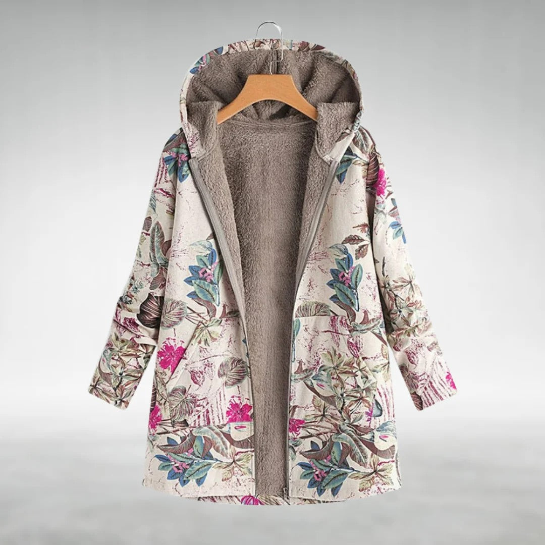 Fleural™ – Stylish Fleece Jacket with Floral Pattern | Last Day 80% Off!