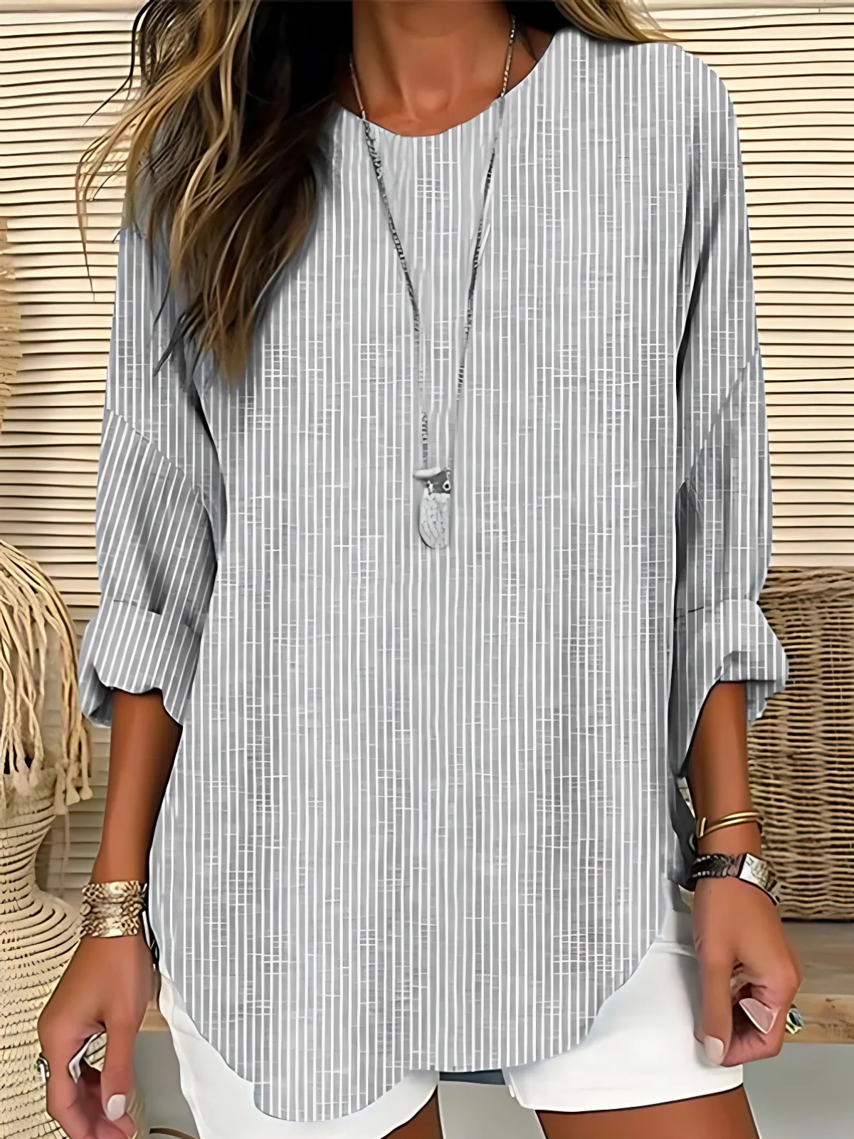 Rhea | Trendy Striped Blouse | Last Day 80% Discount!
