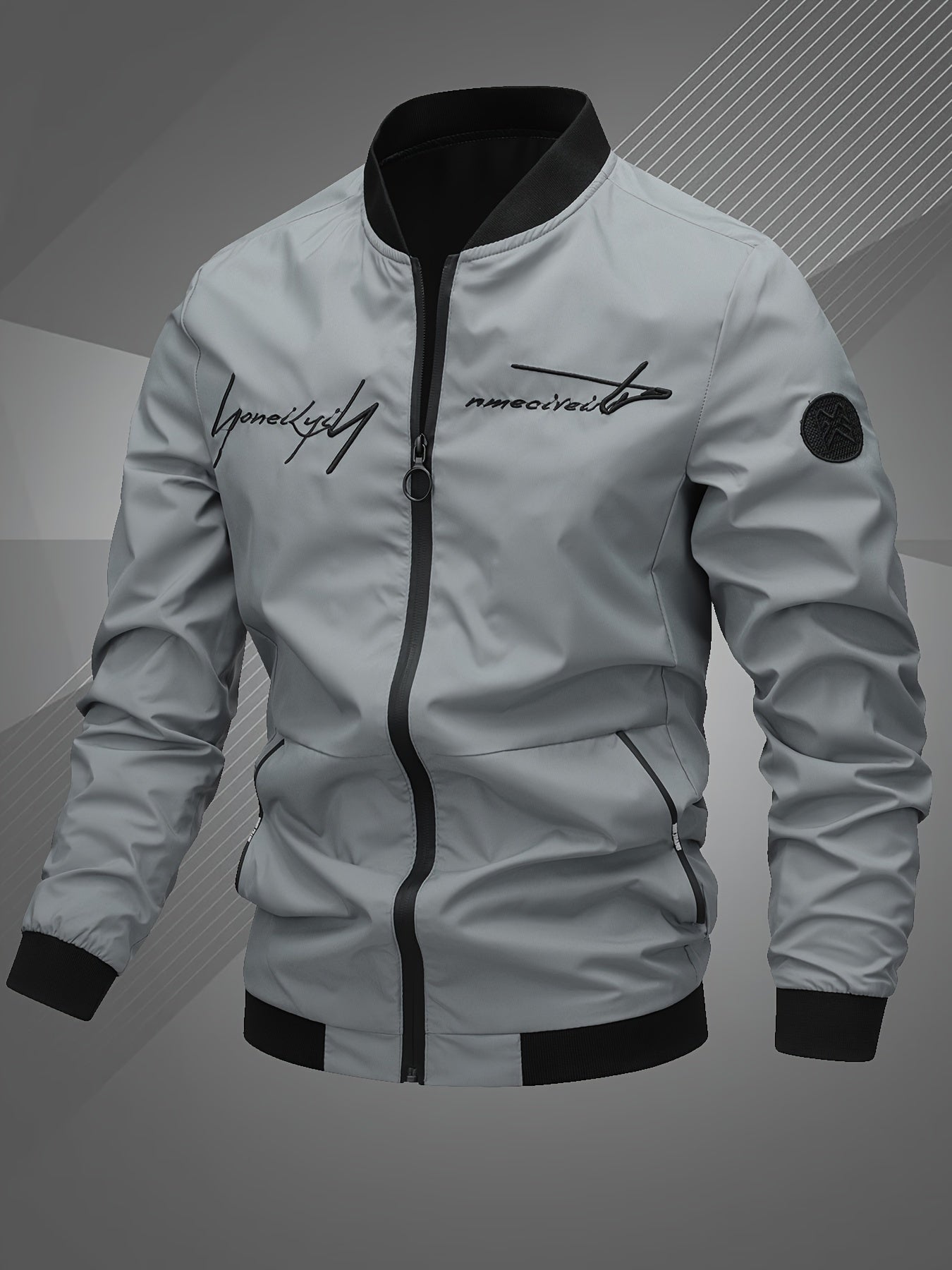 Harm | Casual Bomber Jacket with Long Sleeves | Last Day 80% Off!
