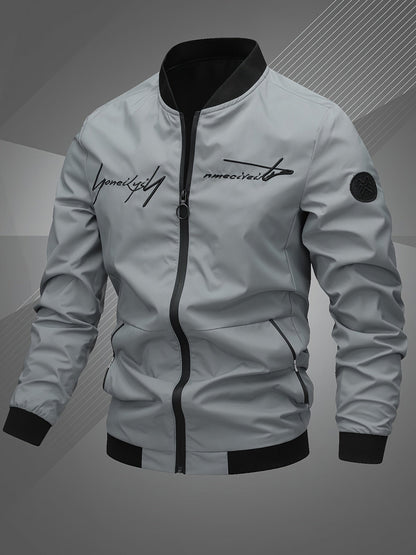 Harm | Casual Bomber Jacket with Long Sleeves | Last Day 80% Off!