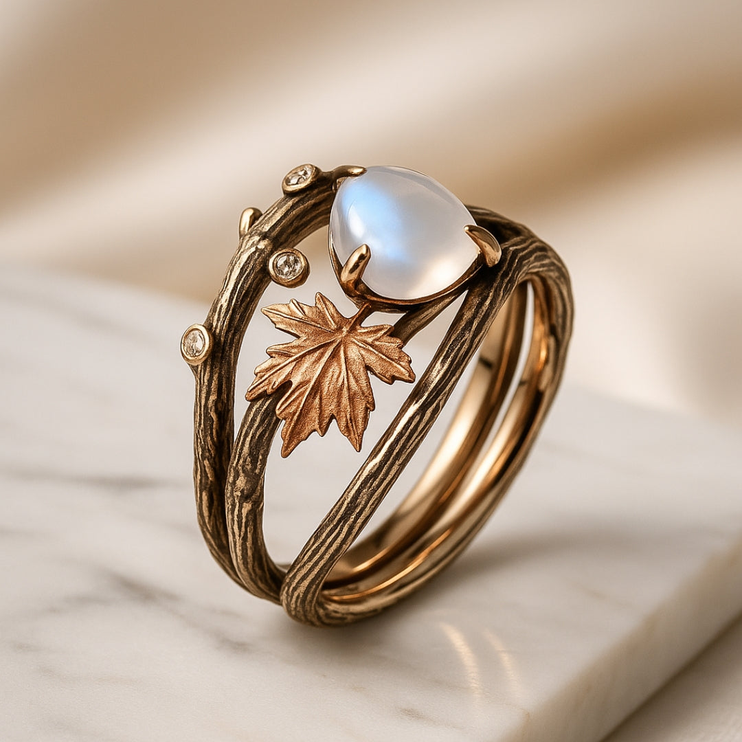 Nature Moonstone Ring | Last day 80% off!