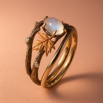 Nature Moonstone Ring | Last day 80% off!
