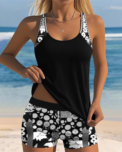 Yara - Sporty Swimsuit with Boxer I Last Day 80% Off!