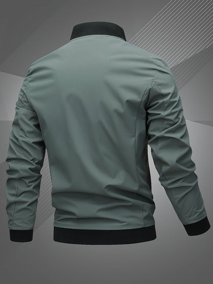 Harm | Casual Bomber Jacket with Long Sleeves | Last Day 80% Off!