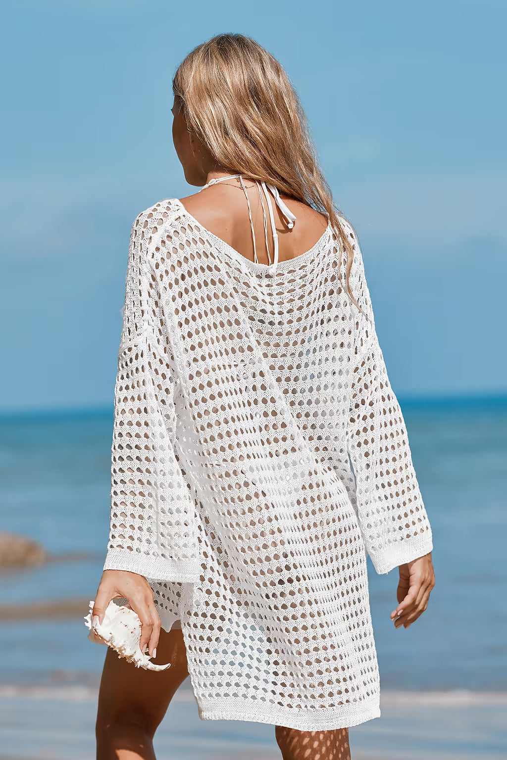Oversized Boat Neck Cut-Out Cover-Up | Last day 80% off!
