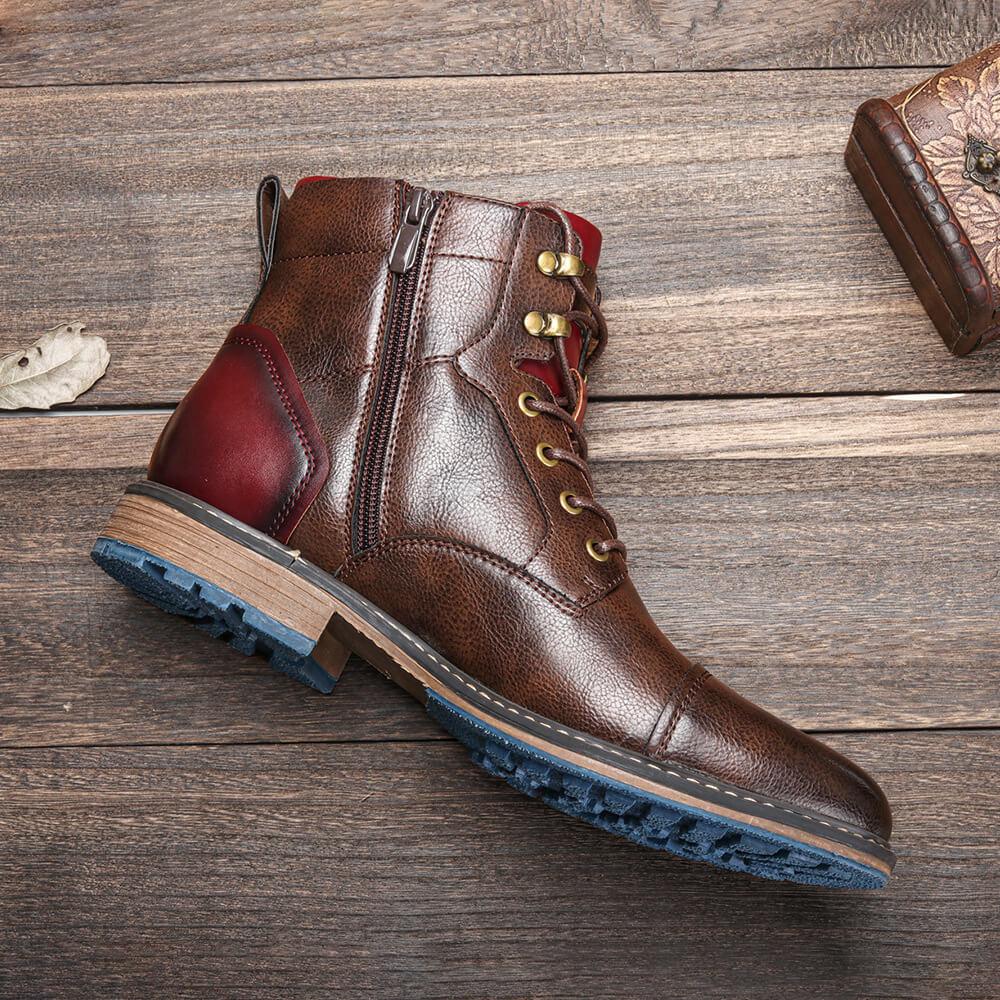 Mason™ Classic Leather Boots — Durable Craftsmanship for Daily Wear
