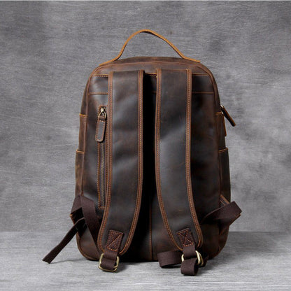 Jason - Premium Tan Leather Backpack