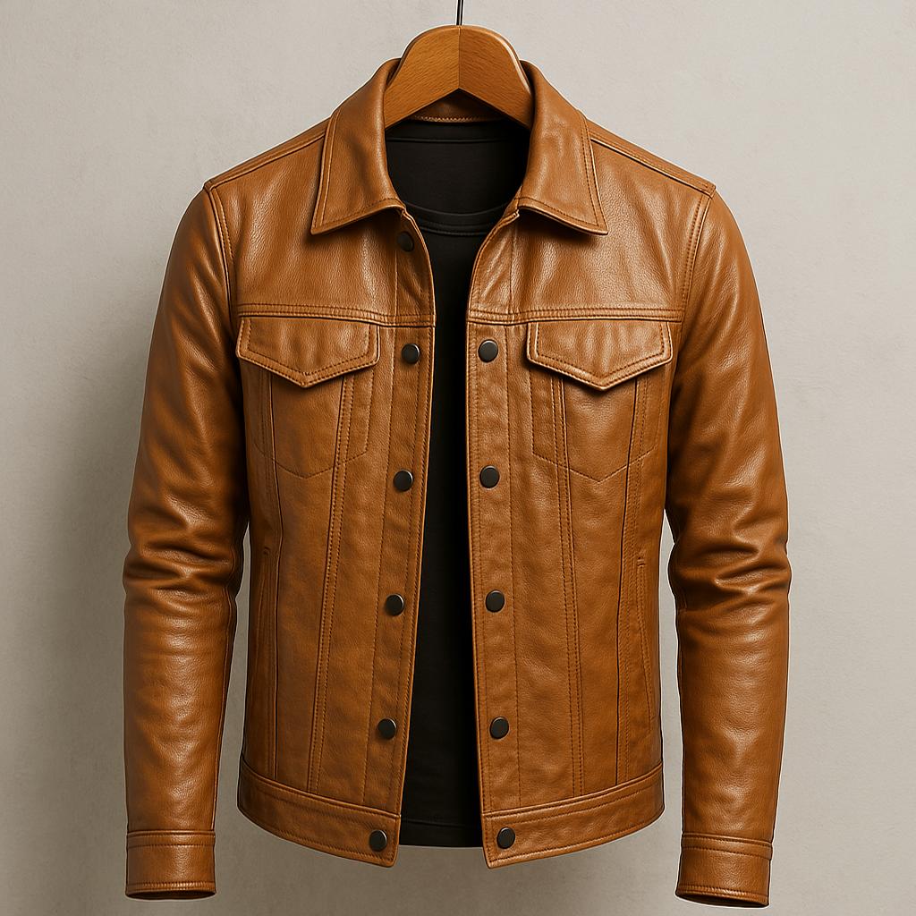 Harvey – Classic Leather Jacket | Last day 80% off!
