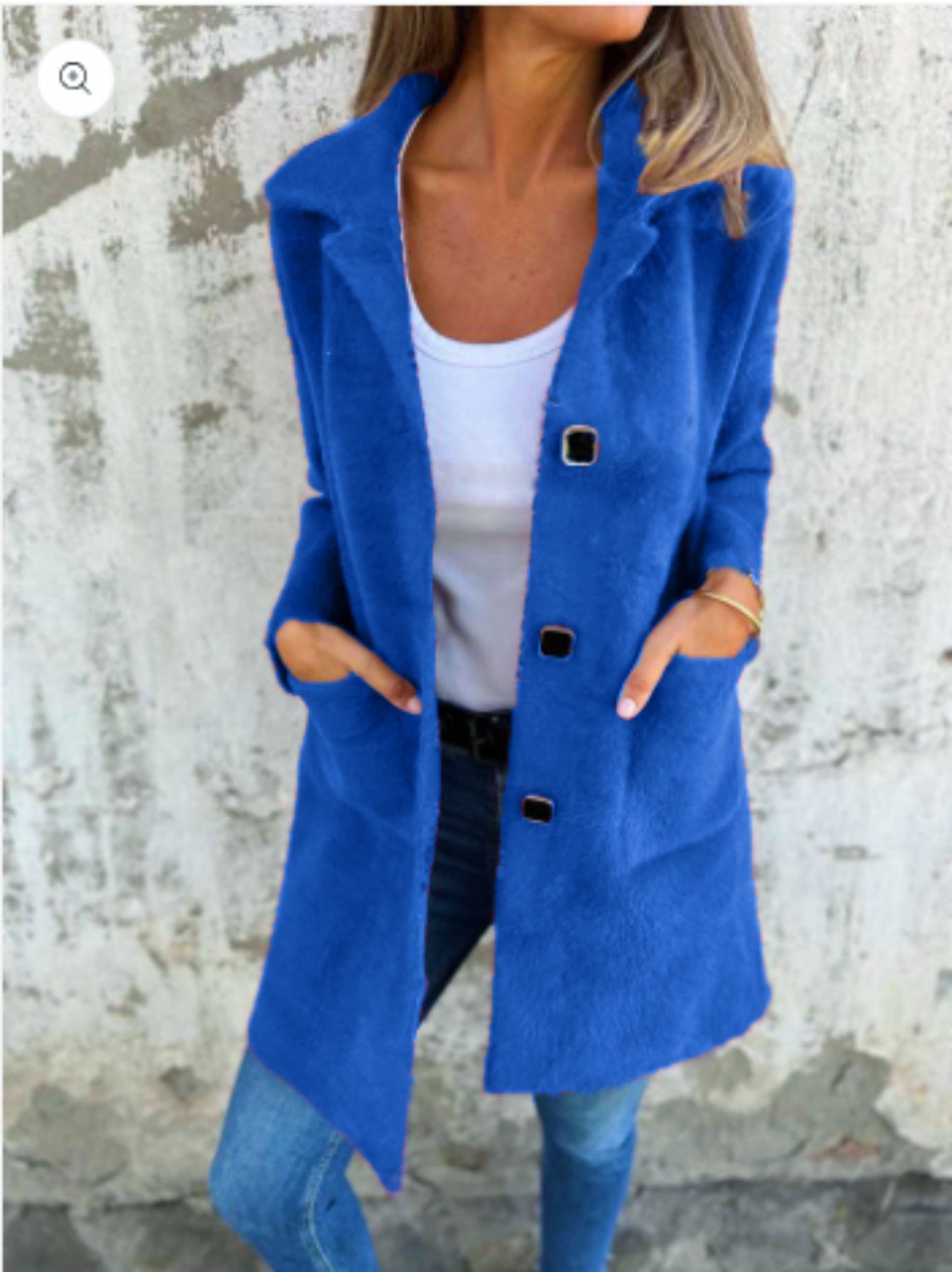 Marce | Casual Single-Breasted Thick Coat With Lapels | Last day 80% off!