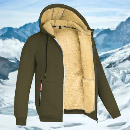 Gilben - Men's Winter Jacket with Hood and Fleece | Last day 80% off!