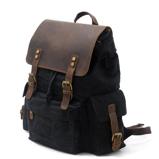 Jacob - Vintage Waxed Canvas Backpack | Last day 80% off!