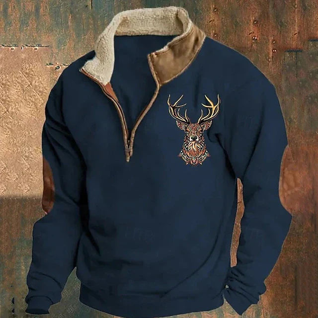 Christos – Pullover with Deer Detail | Last day 80% off!