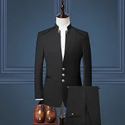 Men's Slim Fit 3-Piece Suit – Blazer, Waistcoat & Trousers Set Last Day 80% Off!