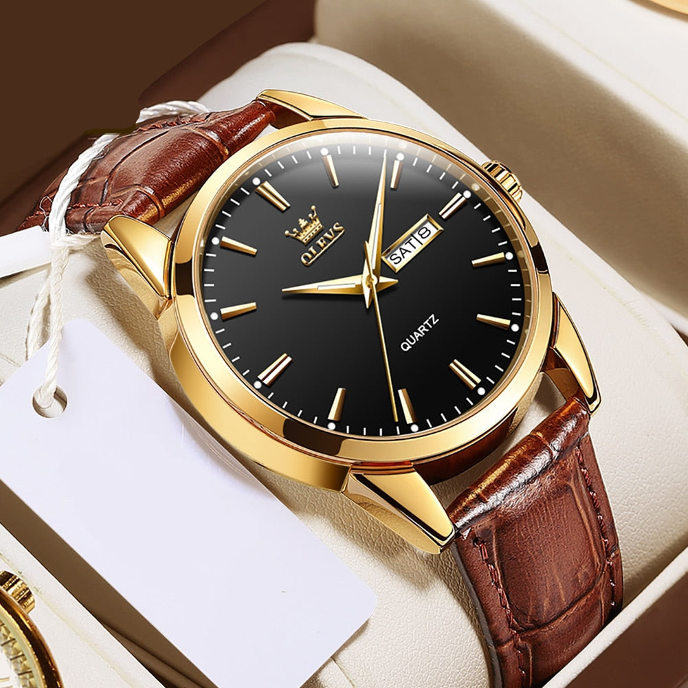 Luxury Leather Business Watch™ Wilson | Last Day 80% Off!
