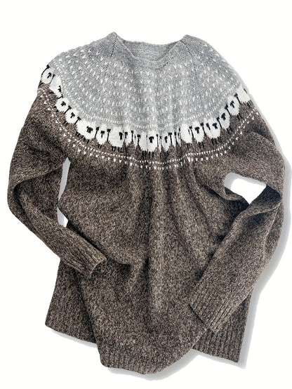 Nordic™ | Elegant Winter Sweater with Sheep Jacquard Pattern | Last Day 80% Off!