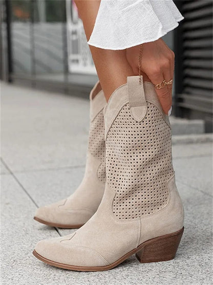 Fenella - Western Boots | Last Day 80% Off!