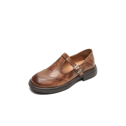 Mattea | Elegant Mary Janes Made Of Leather Last day 80% off!