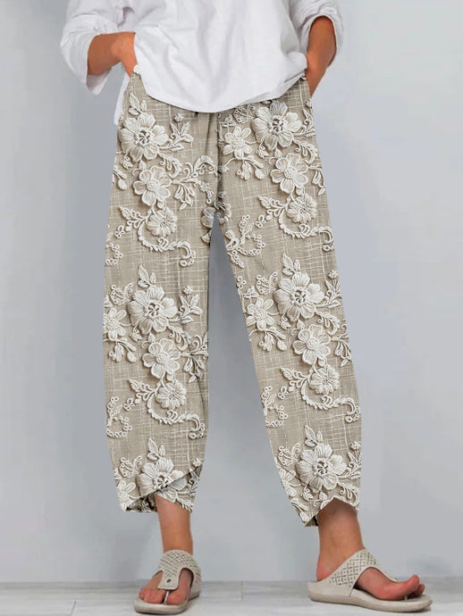 Seraya - Relaxed Printed Trousers | Last Day 80% Off!