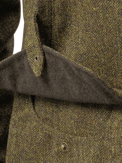 Men's Western Vintage Outdoor Hunting Zip Button Herringbone Casual Jacket Last day 80% off!