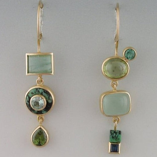 Vintage Green Earrings | Last Day 80% Off!