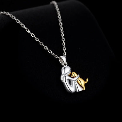 Hug Pendant Necklace with Bonus Earrings – Limited Time Offer | Last Day 80% Off!