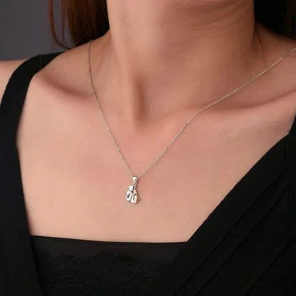 Hug Pendant Necklace with Bonus Earrings – Limited Time Offer | Last Day 80% Off!