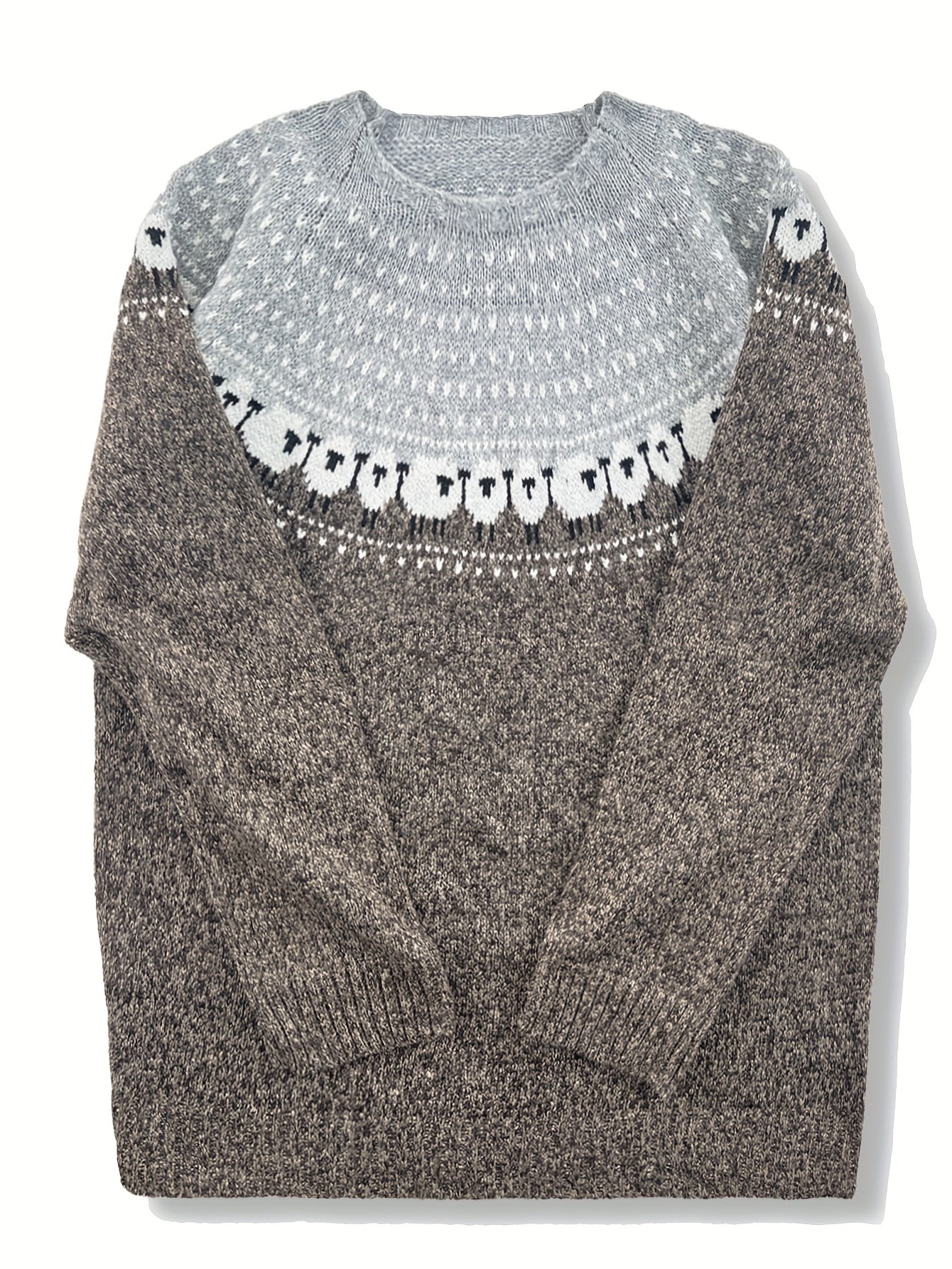Nordic™ | Elegant Winter Sweater with Sheep Jacquard Pattern | Last Day 80% Off!