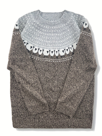 Nordic™ | Elegant Winter Sweater with Sheep Jacquard Pattern | Last Day 80% Off!