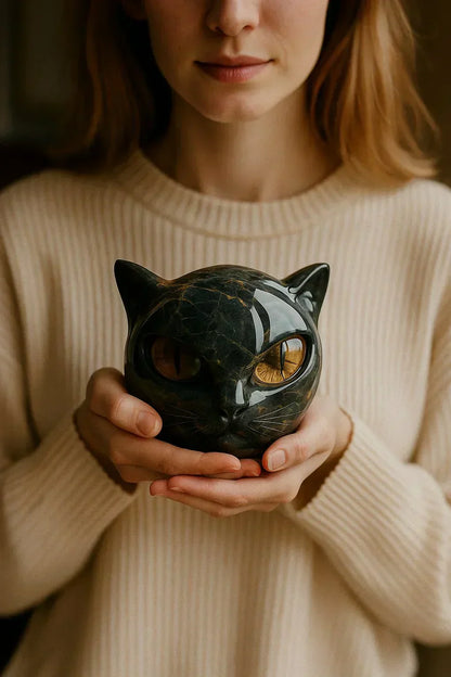 Elvianne | Mystical Cat Head Sculpture Last day 80% off!