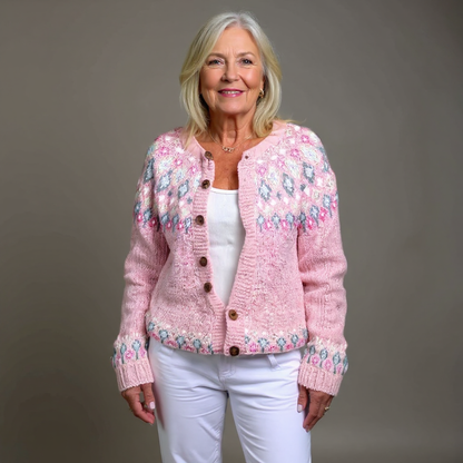 Hazel | Pink Comfort Cardigan | Last Day 80% Off!