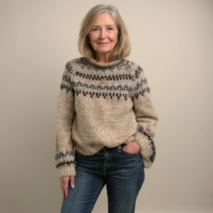 Ashley | Vintage Handcrafted Icelandic Jumper | Last Day 80% Off!