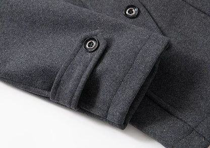 Luxury Men's Winter Coat with Collar - Thomas