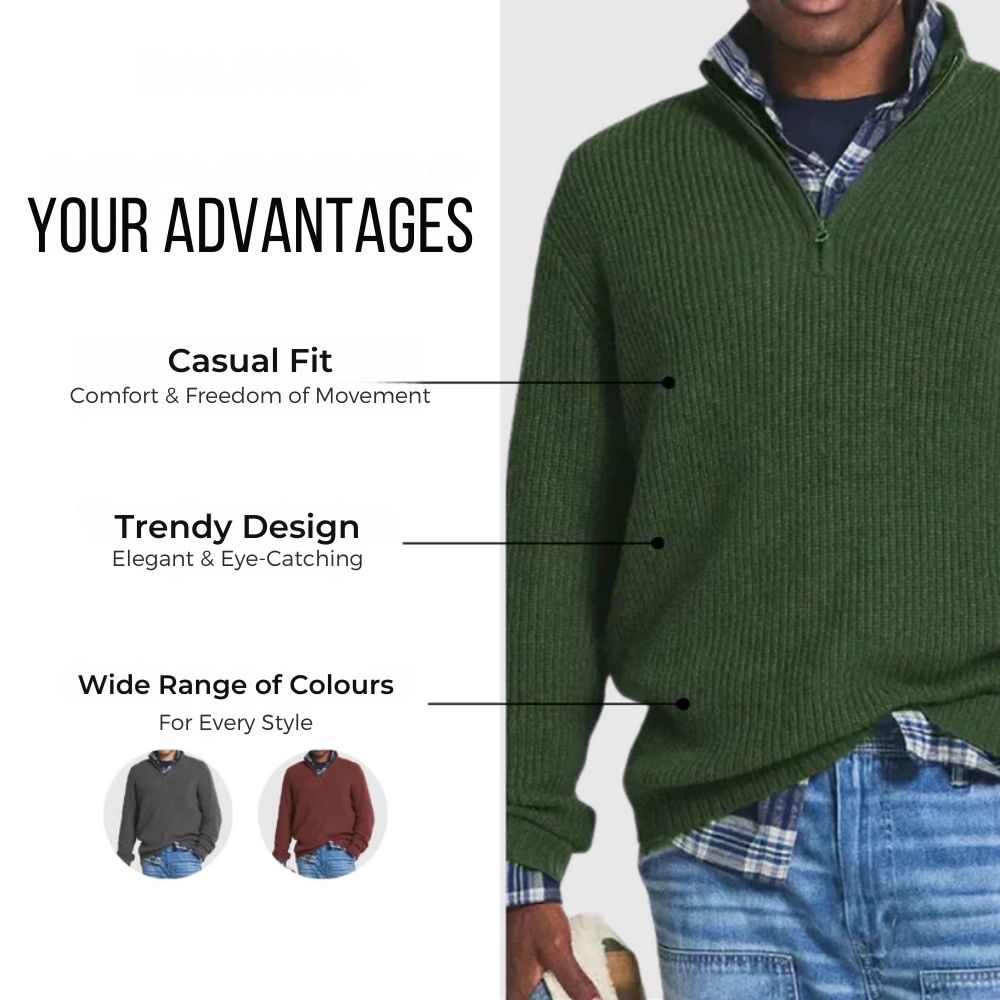 Louis™ | The Stylish Zip Sweater for Men | Last day 80% off!