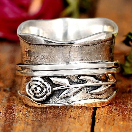 Rose - Boho Silver Ring | Last Day 80% Off!